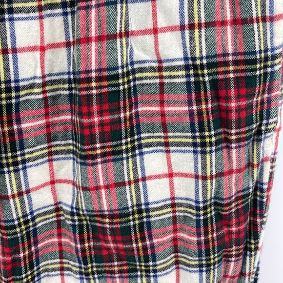 L. L. Bean cotton flannel tartan plaid elastic waist pull on pajama pants sz S - Picture 4 of 7